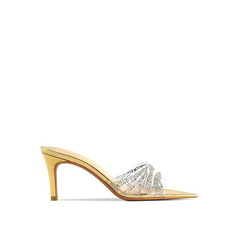 Crystal Whisper PVC Heels