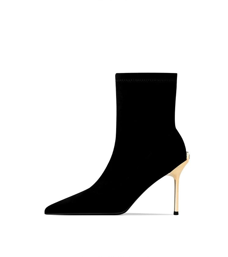 Céleste Gold Heel Boots