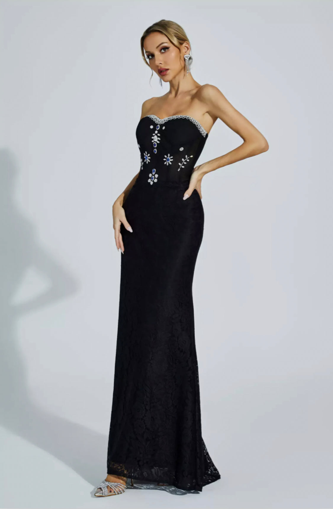Teresa diamond maxi dress