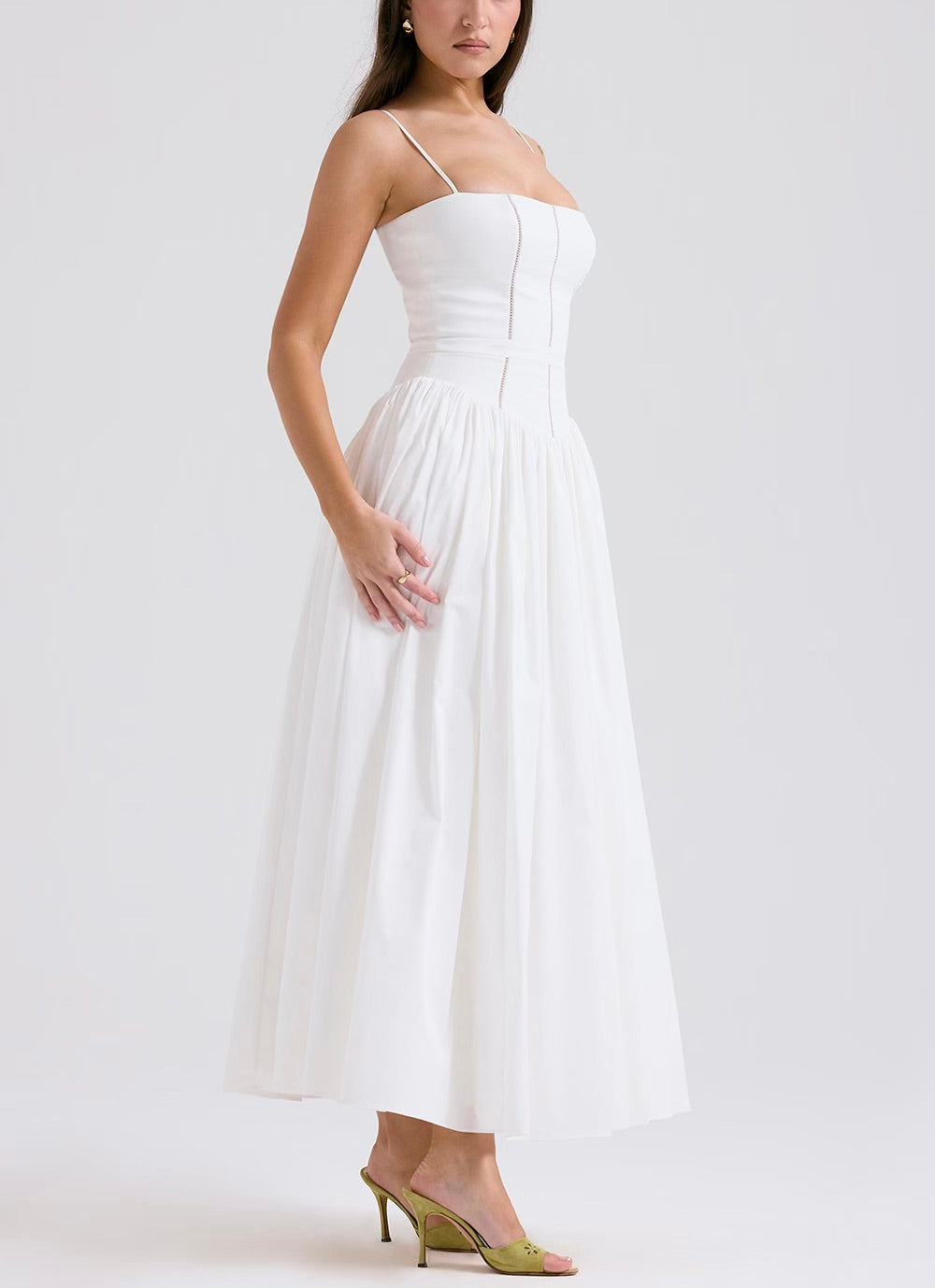 Ysabella White maxi dressi