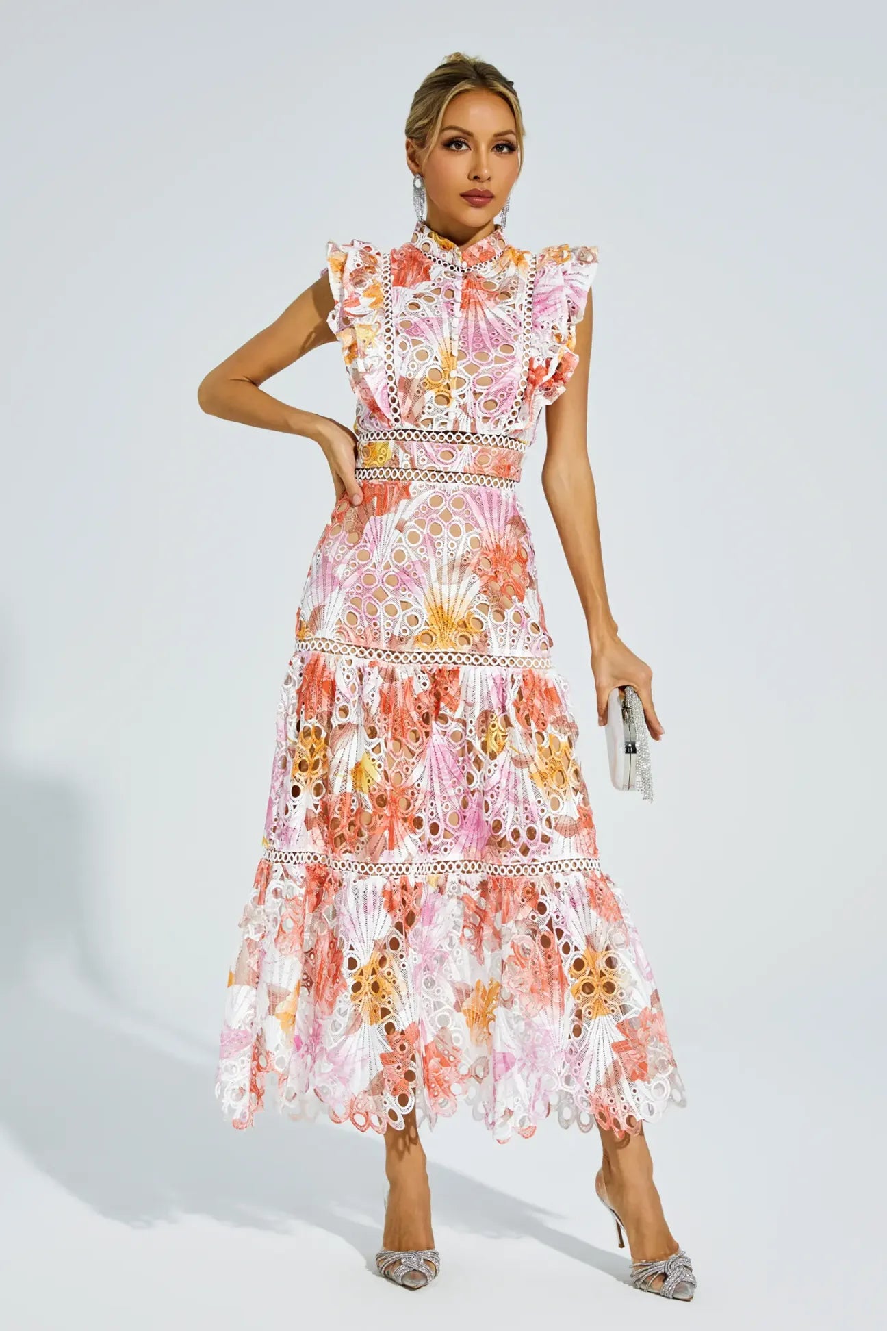 Ayleen floral midi dress