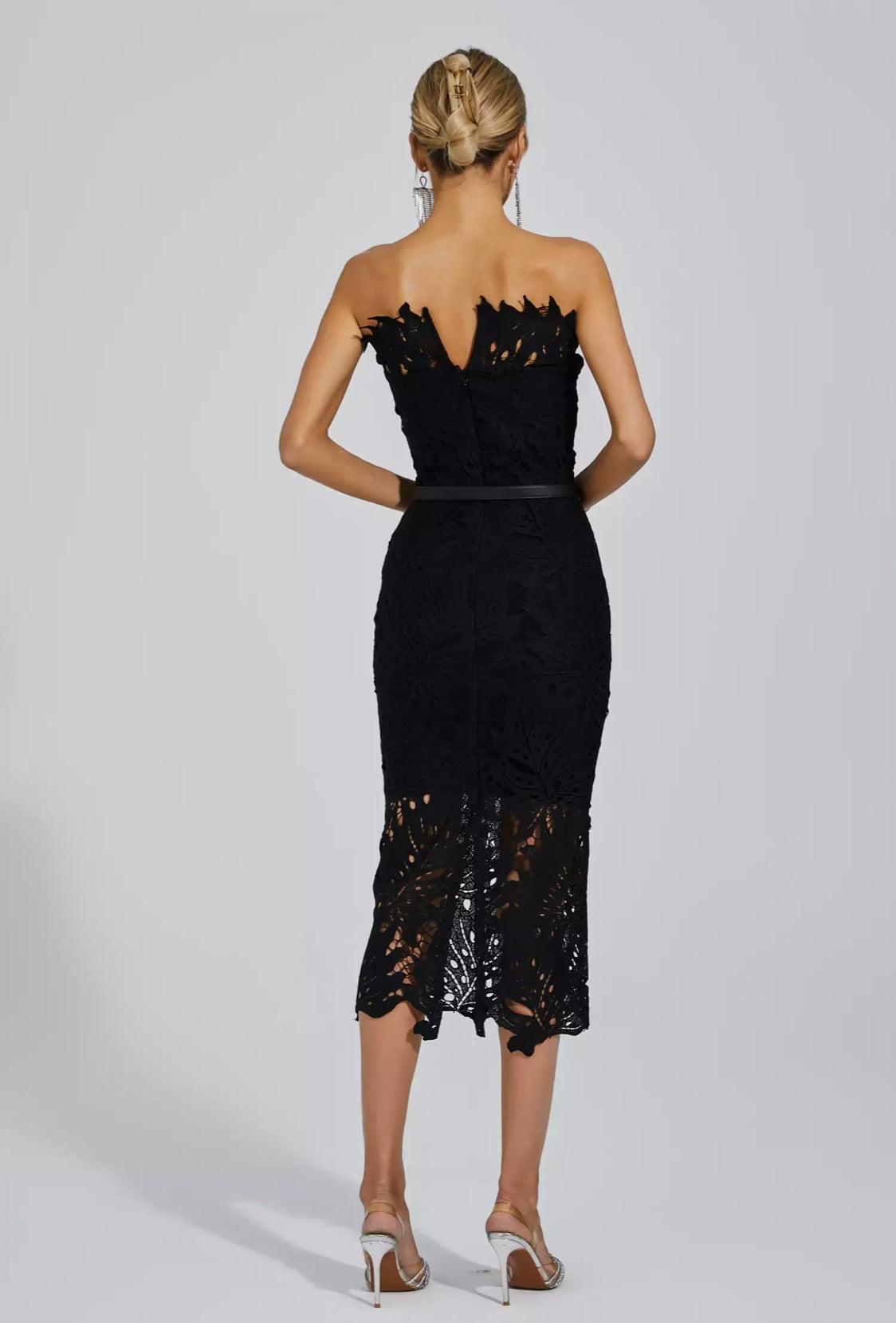 Jazlyn lace midi dress