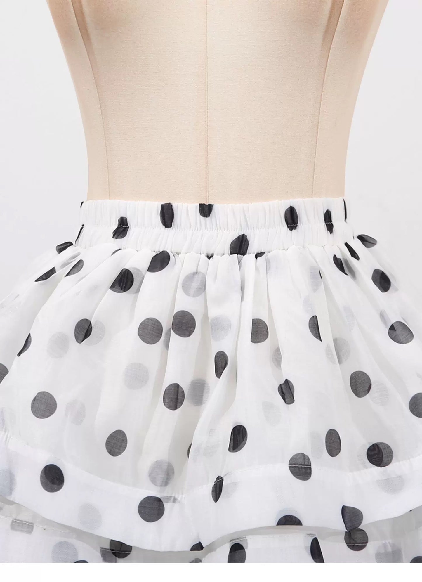 Odette Tiered Dot Dress