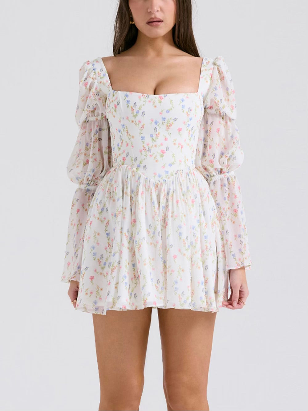 Sancia floral mini dress