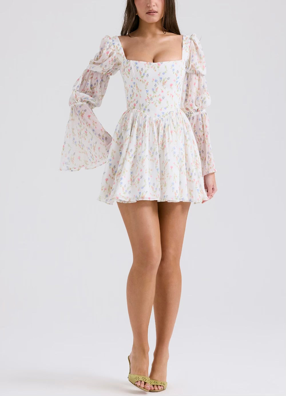 Sancia floral mini dress