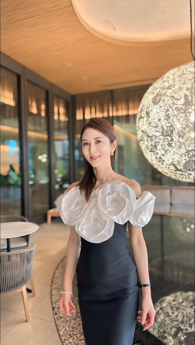 Elle flower maxi dress