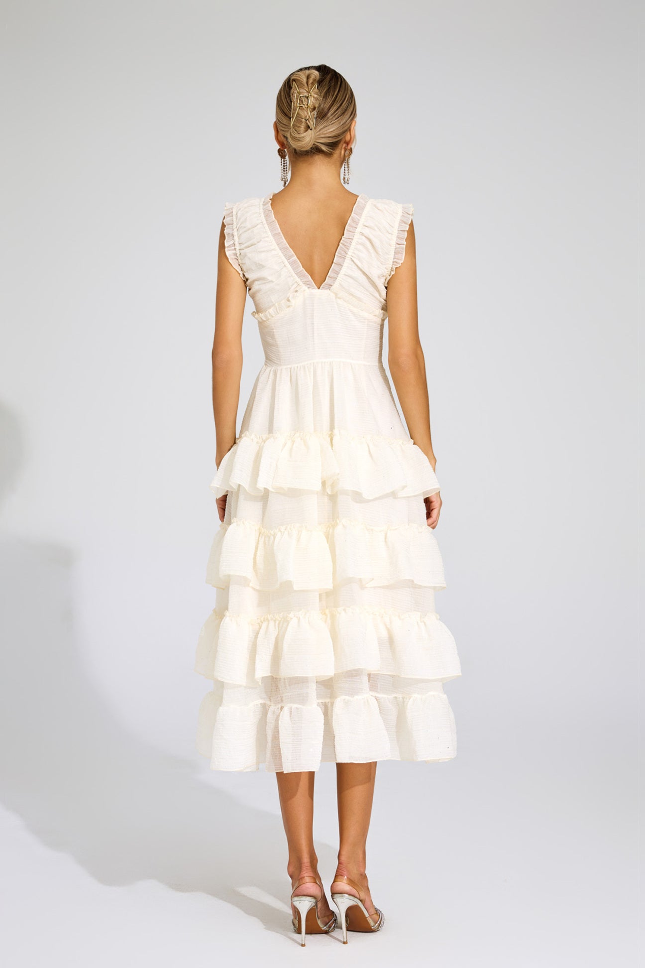 Bella Ruffle Tiered Midi Dress