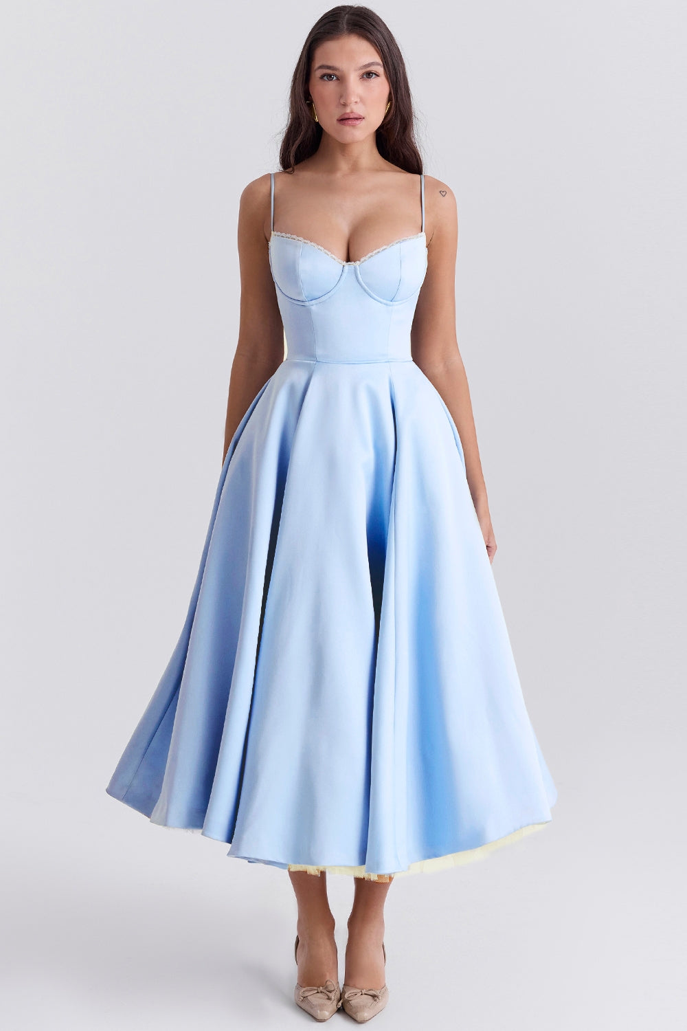 Mademoiselle midi dress- Blue