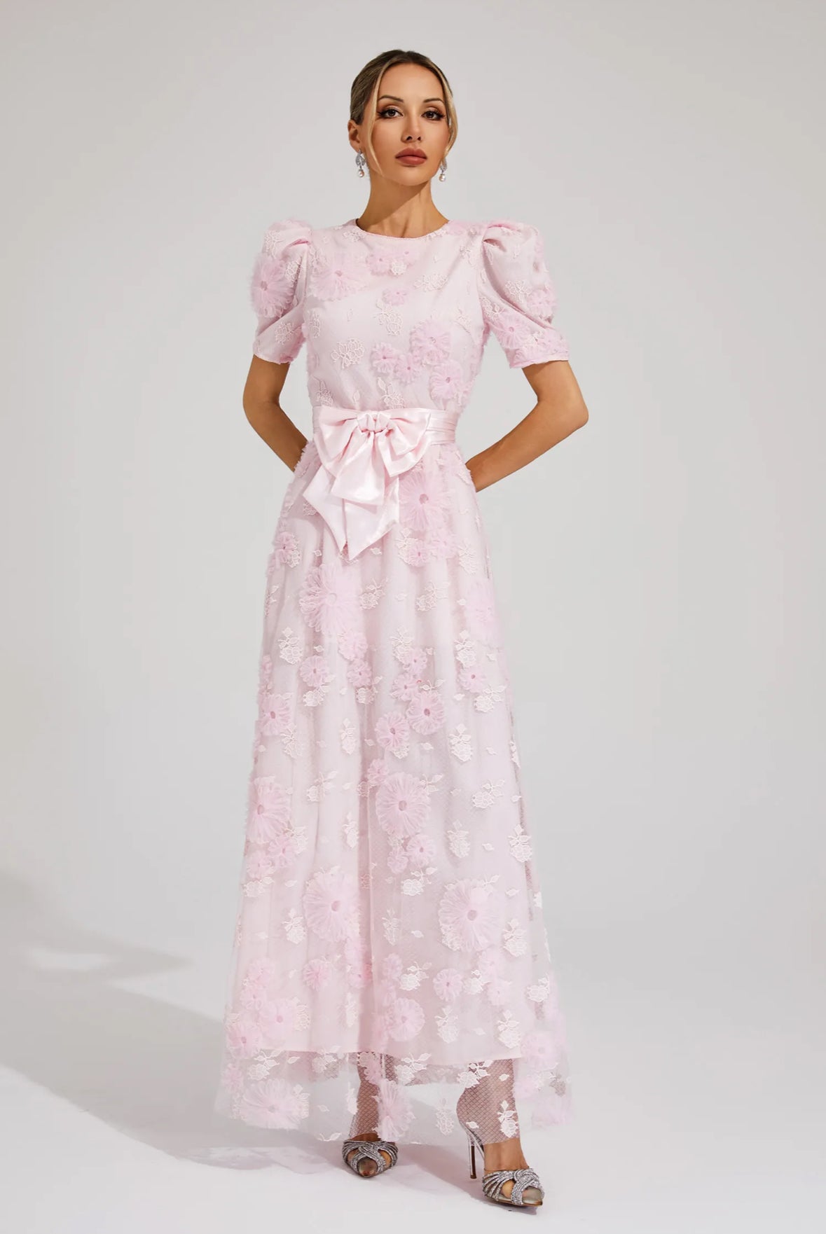 Rosalie Lace Bow Gown Pre-order