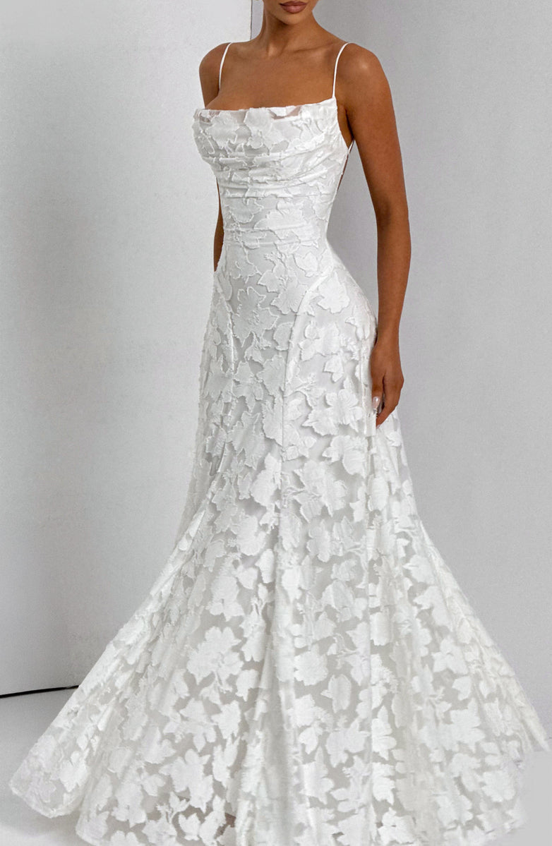 Rosalie Lace Backless Maxi Dress