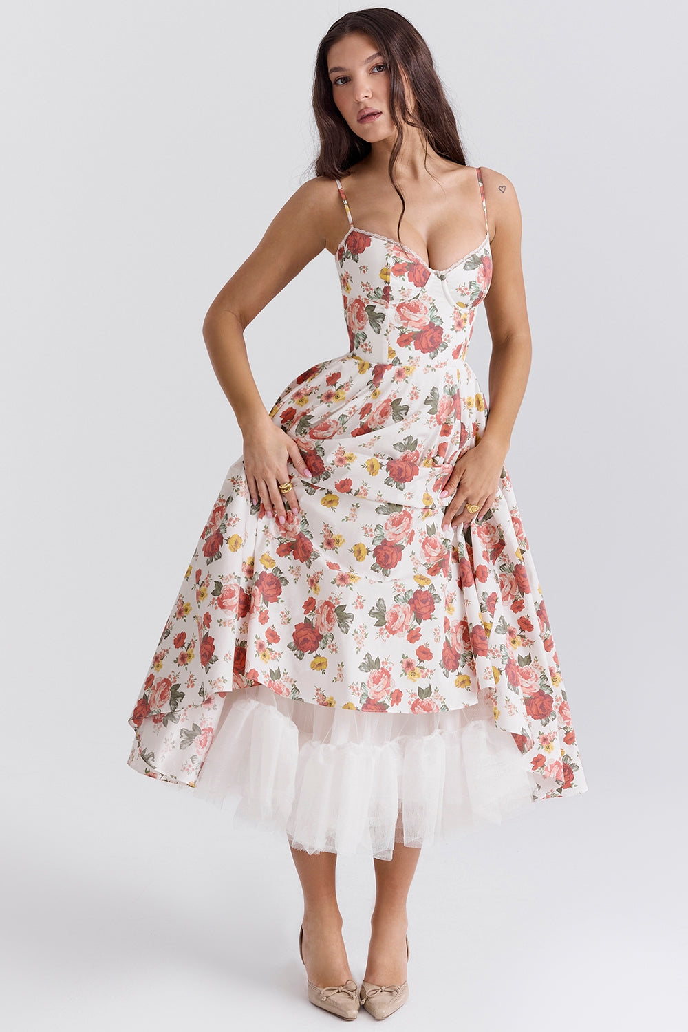 Mademoiselle midi dress- Floral