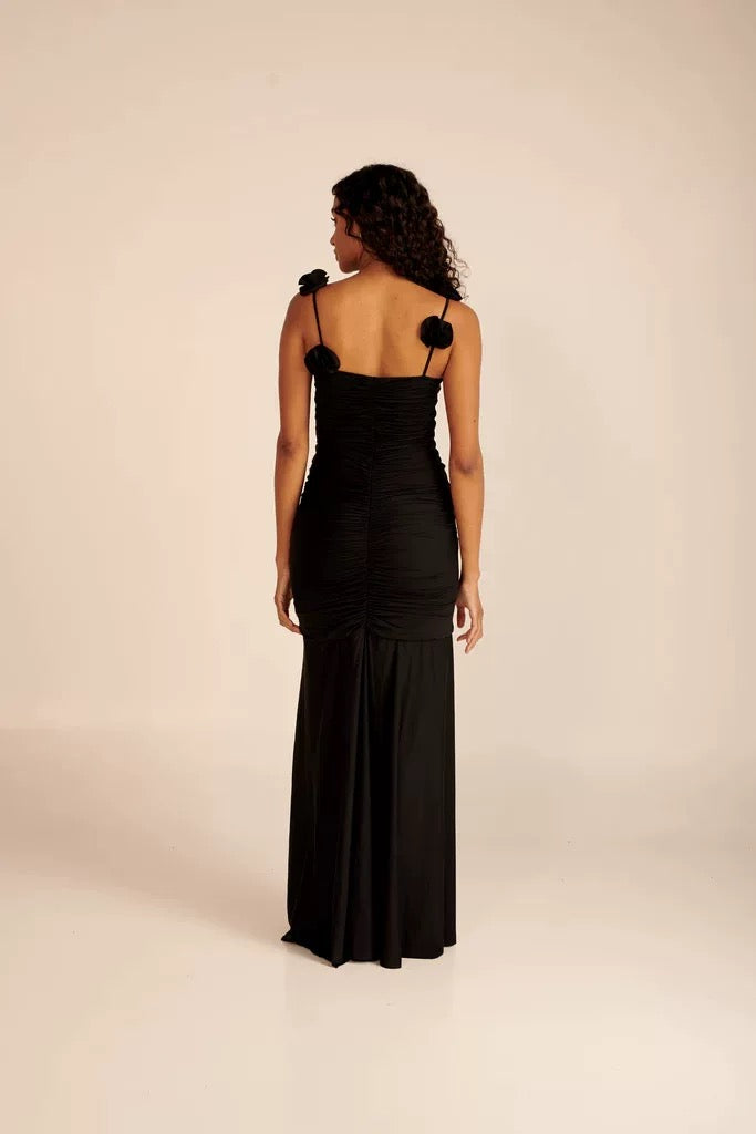 Isla Flower Petal Strap Gown