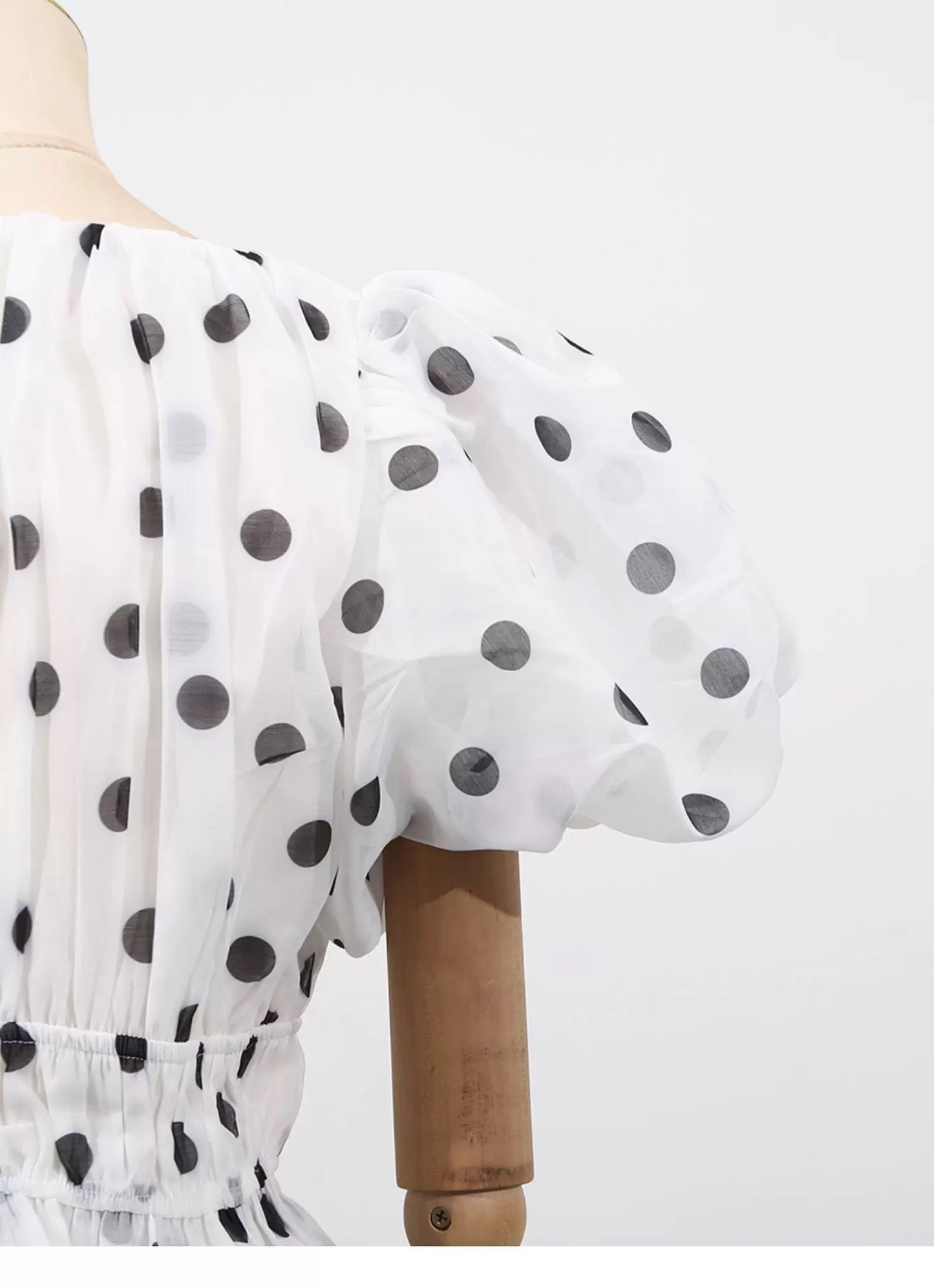 Odette Tiered Dot Dress