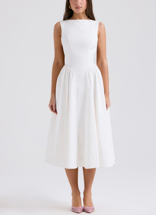 Cindy backless midi dress