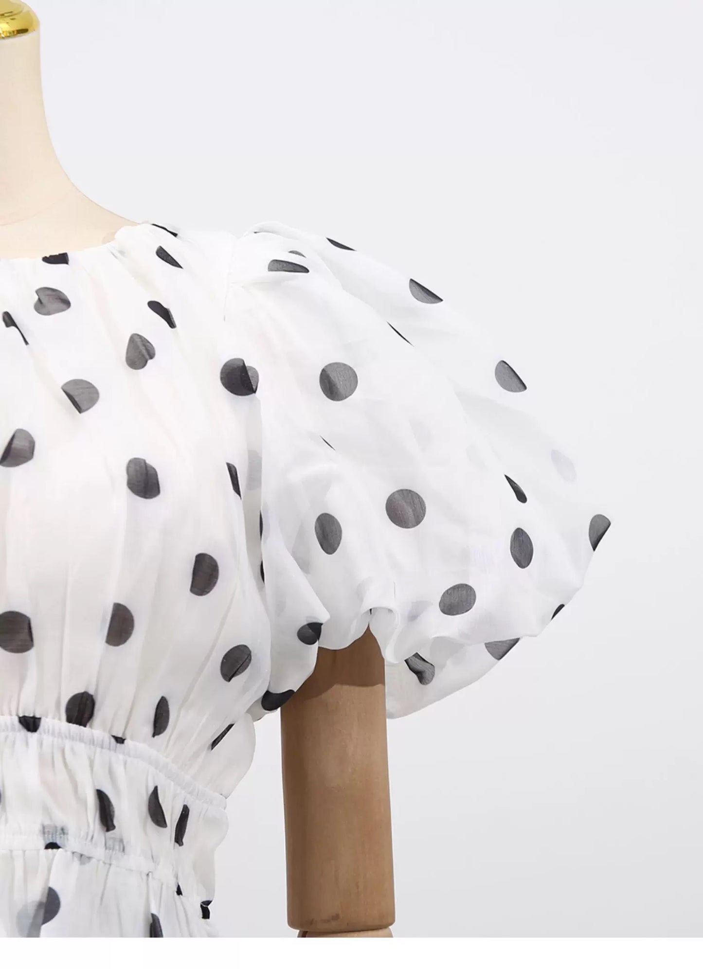 Odette Tiered Dot Dress