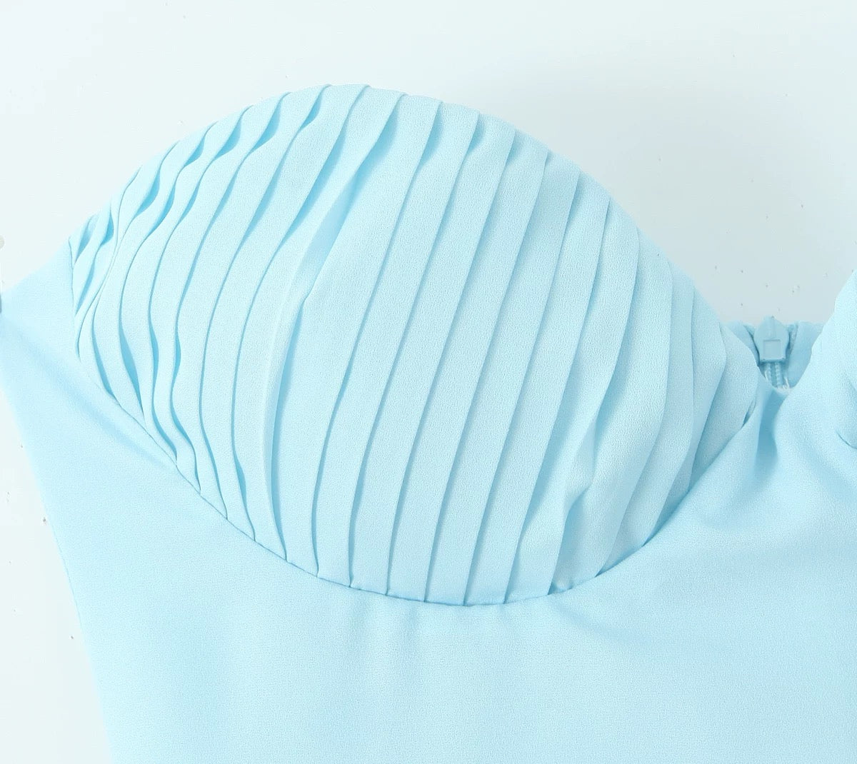 Céleste Pleated Bustier Gown