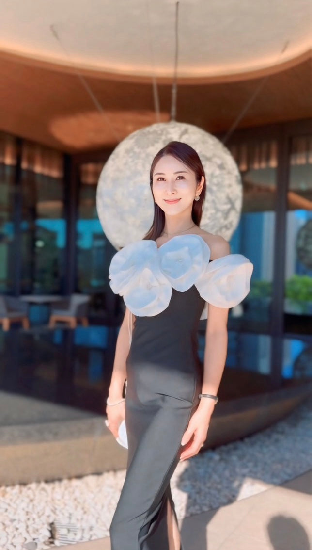 Elle flower maxi dress