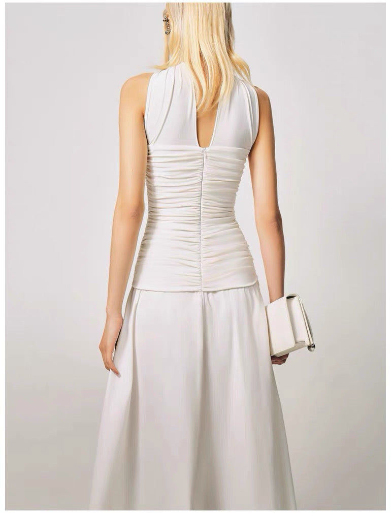 Elora Draped Convertible Midi Dress