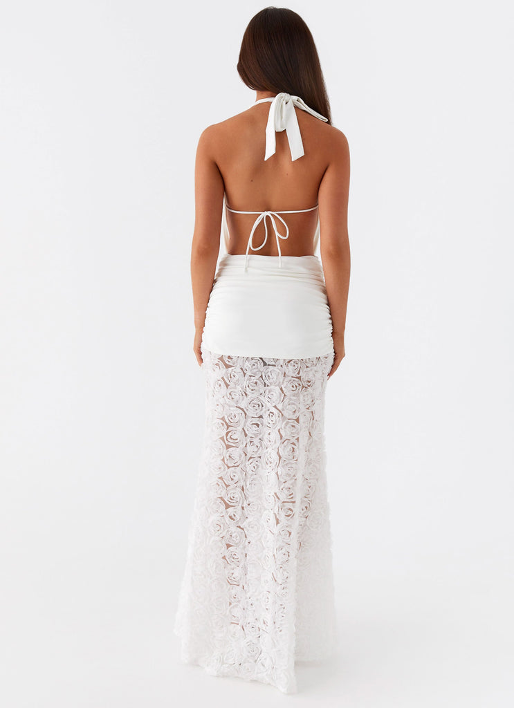 Rosalia 3D Rose Lace Gown