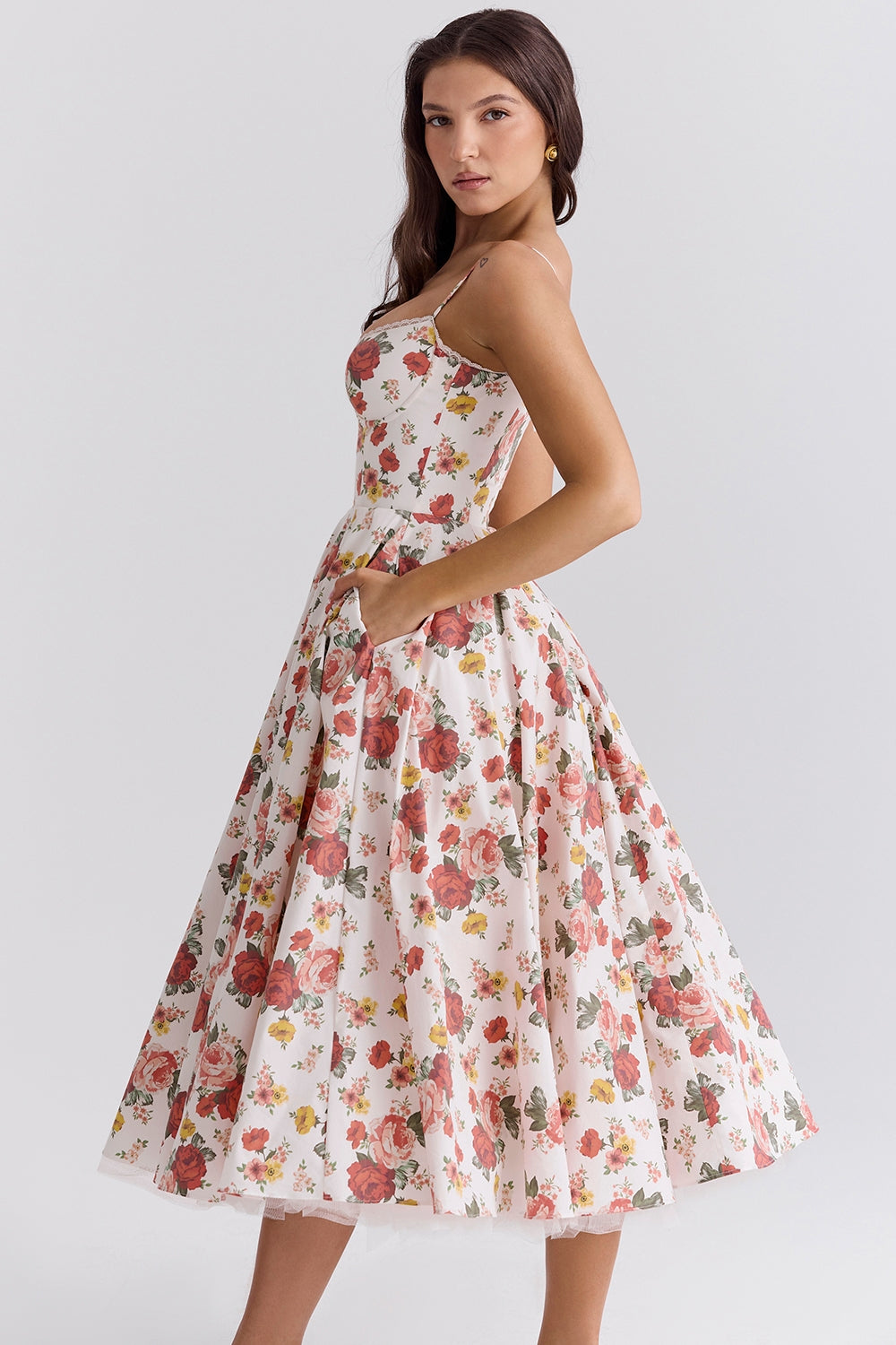 Mademoiselle midi dress- Floral