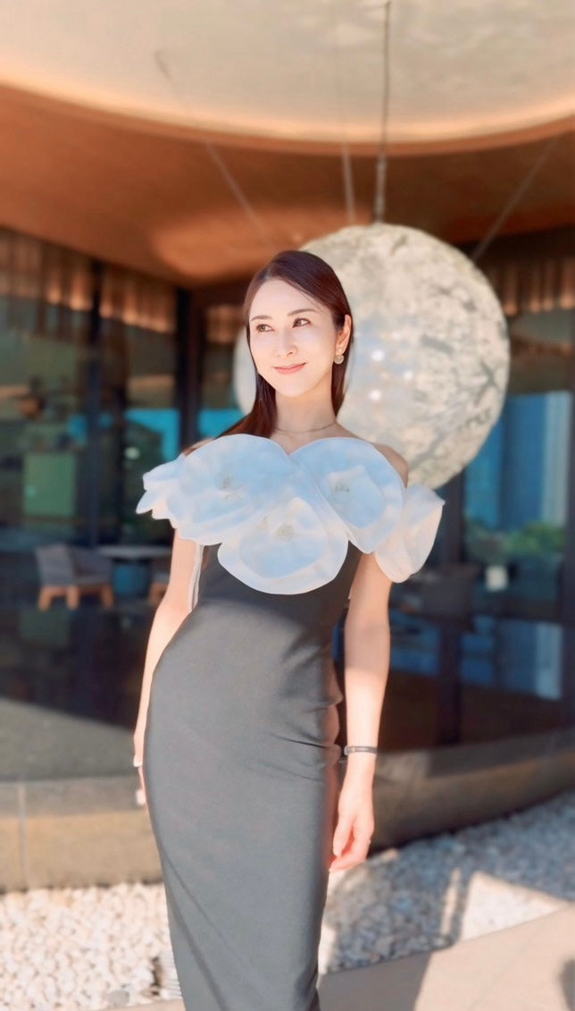 Elle flower maxi dress