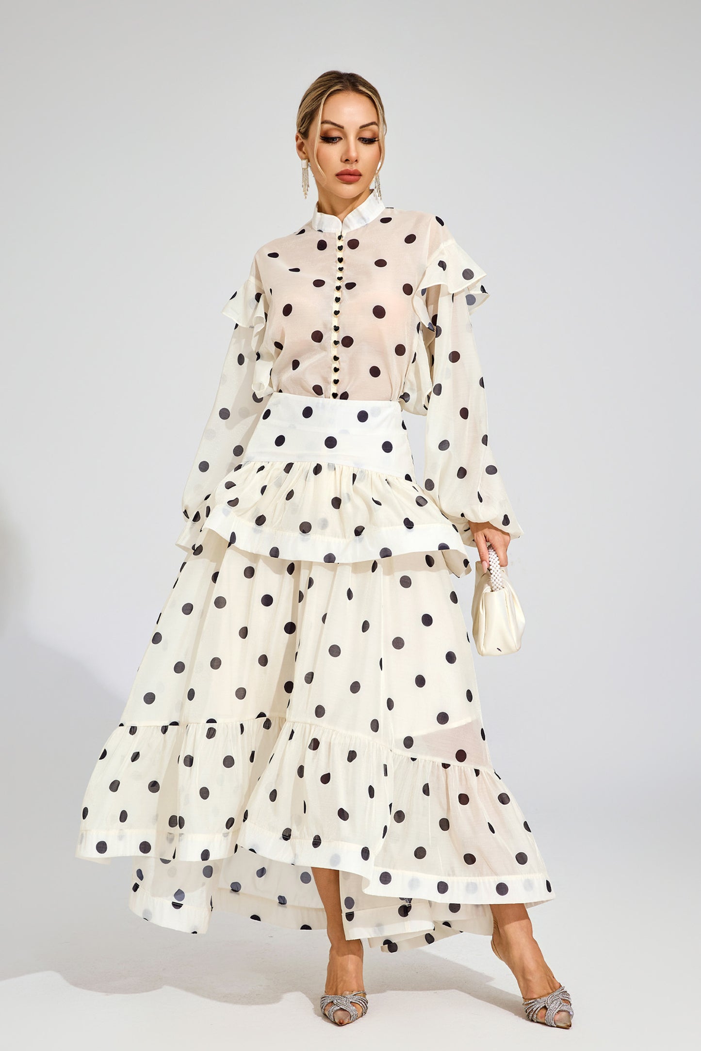 Colette Polka Dot Ruffle Set