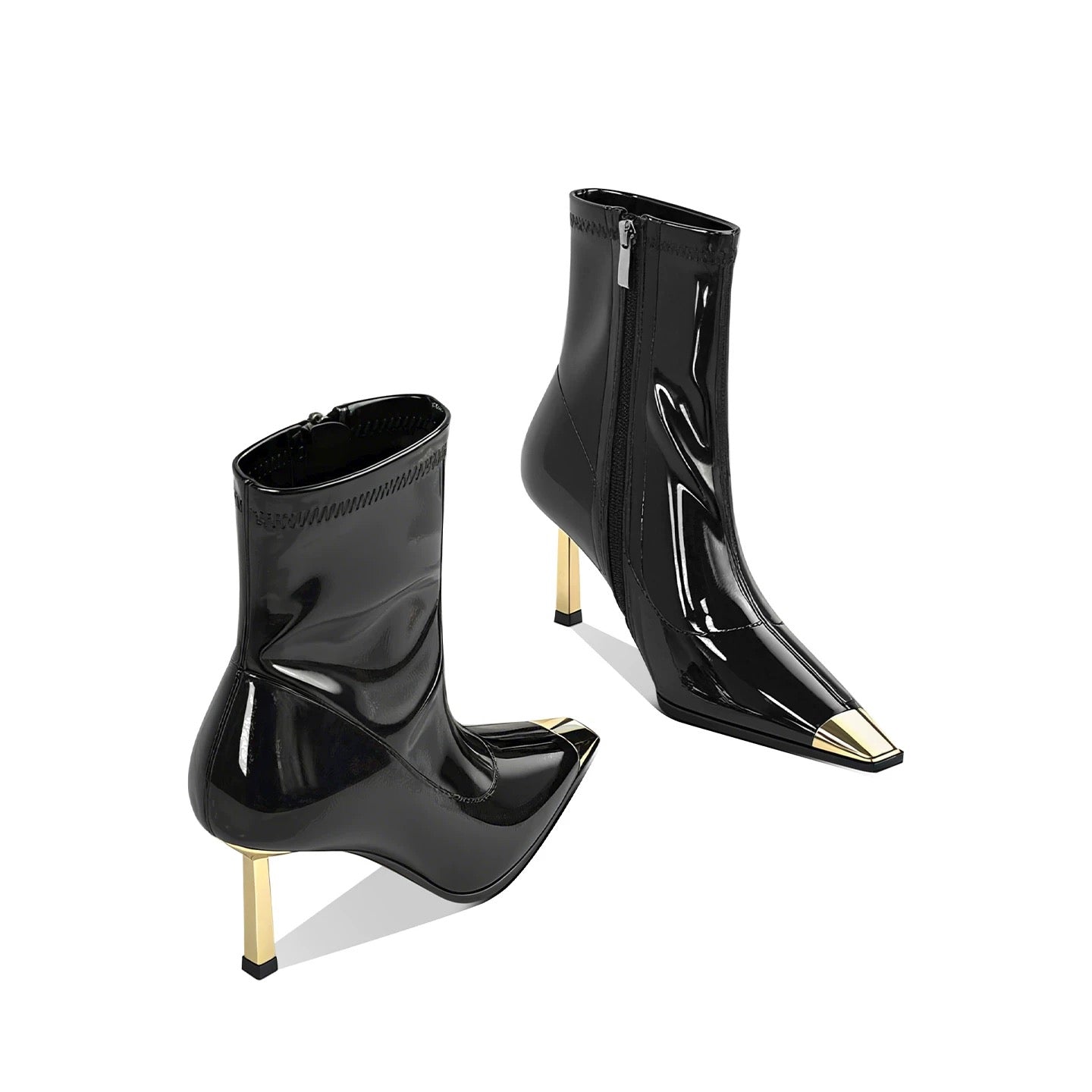 Colette Pointed Patent Boots