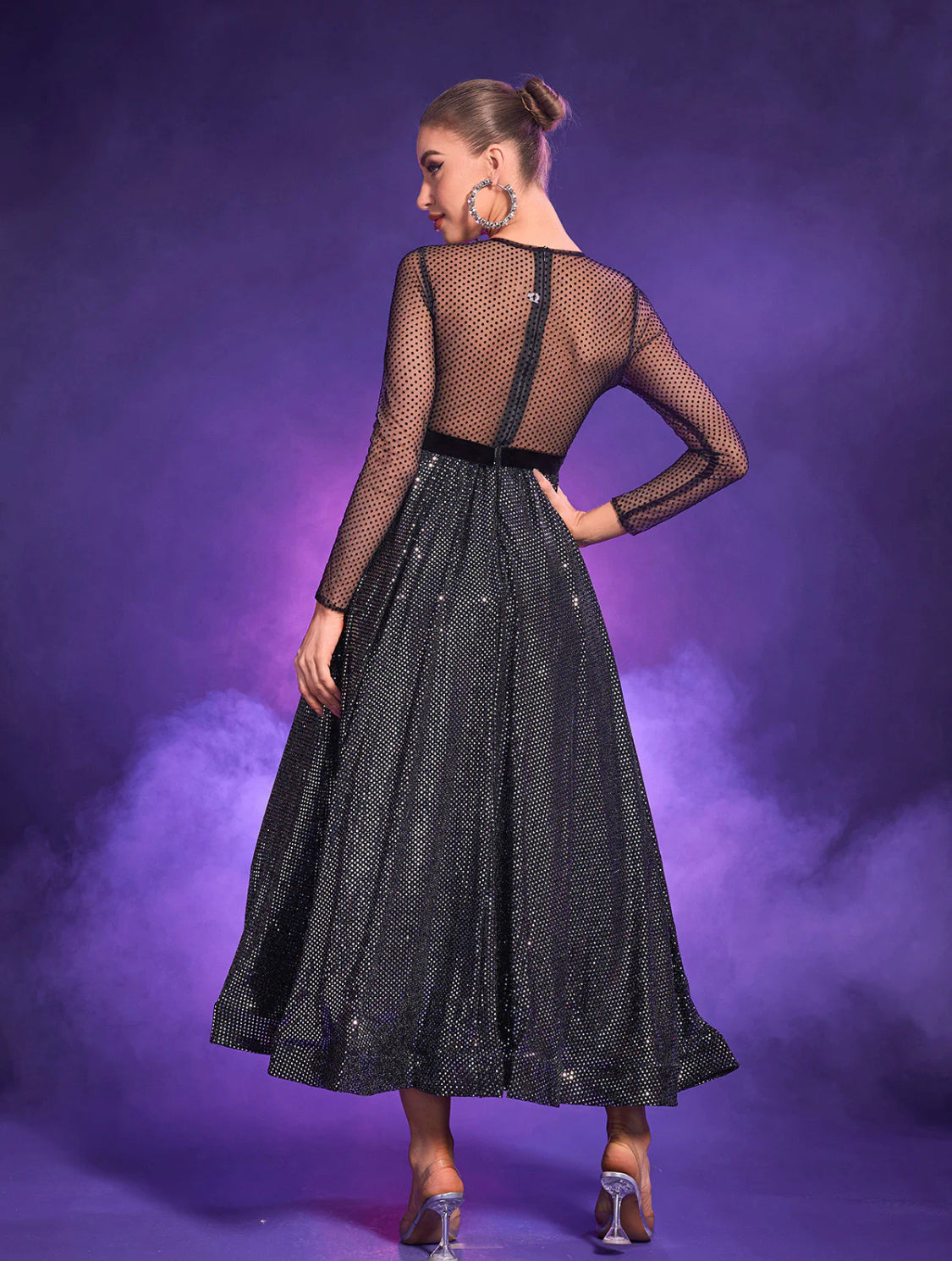 Yumi flower embroidery maxi dress (8116650803438)