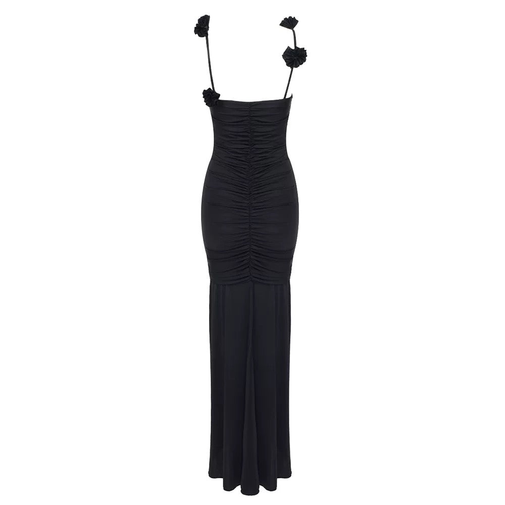 Isla Flower Petal Strap Gown