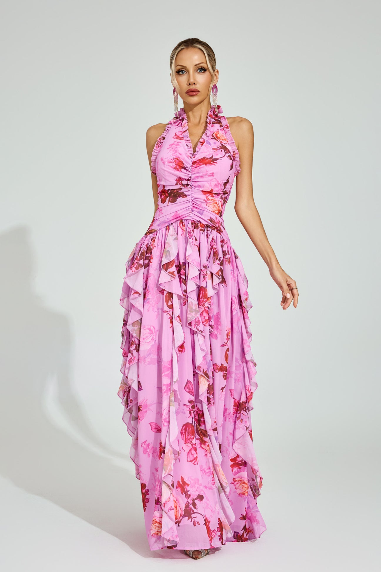 Riviera Bloom Maxi Dress