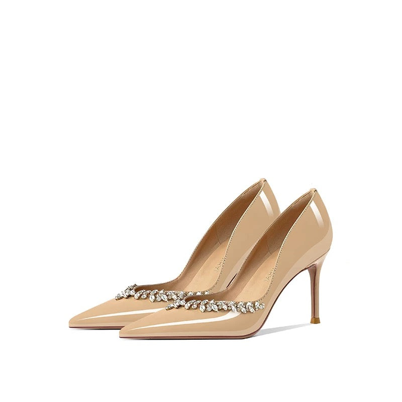 Jolie Crystal Embellished Pumps