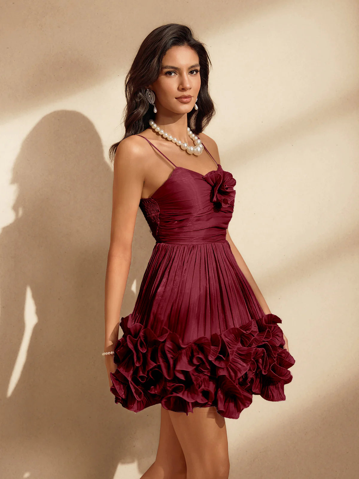 Rhea Rosette Mini Dress