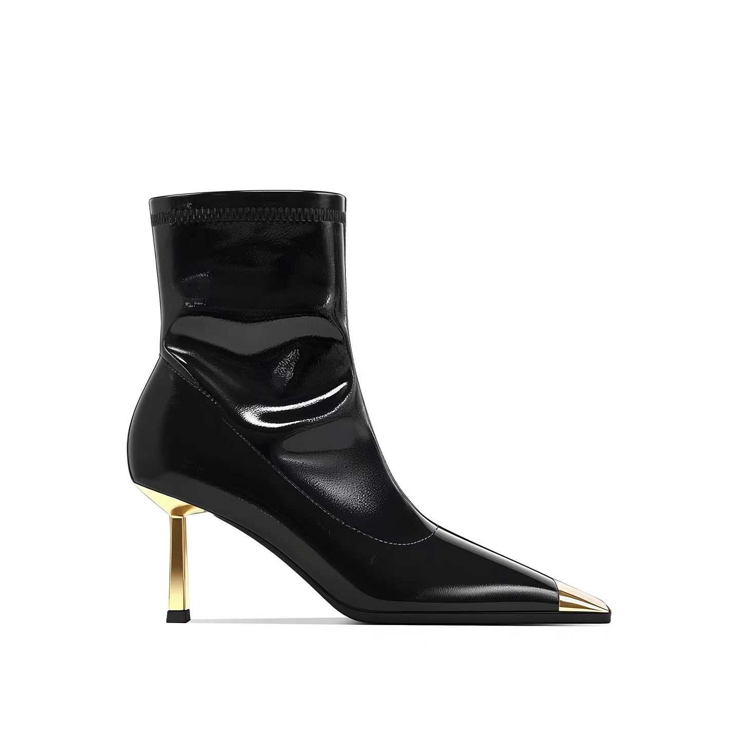 Colette Pointed Patent Boots