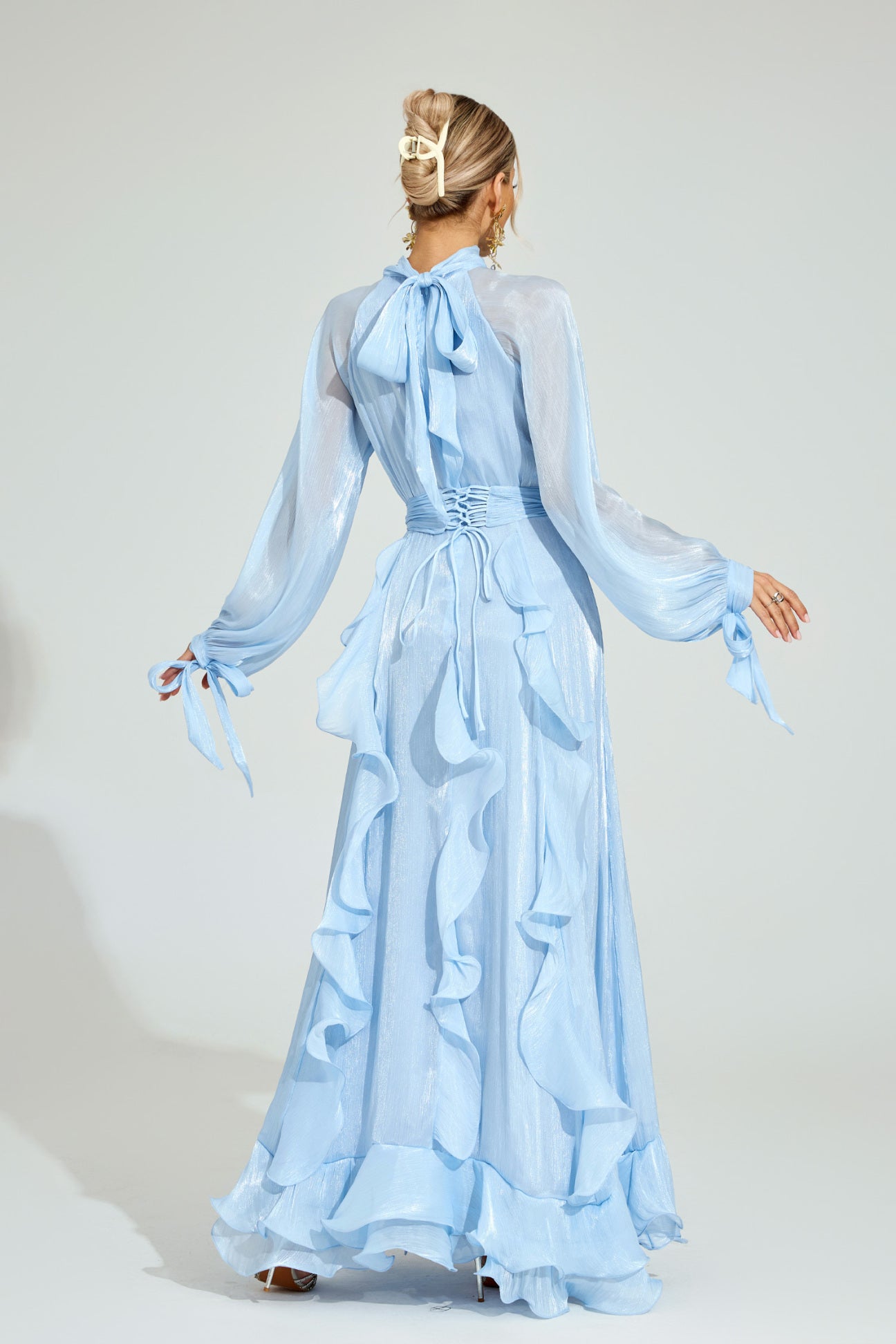 Céleste Ruffle Maxi Dress