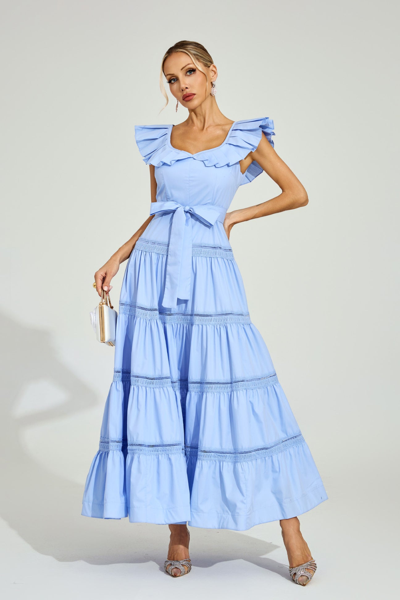 Celeste Ruffle Tier Maxi Dress