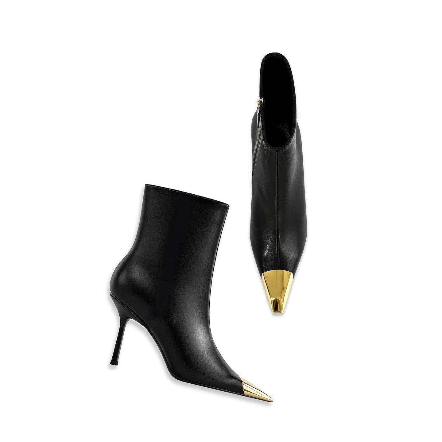 Cléa Metal-Toe Stiletto Boot