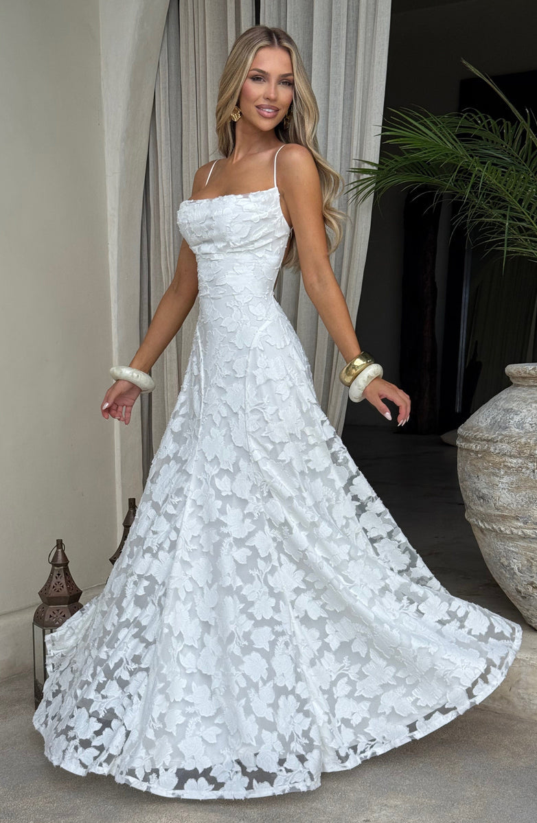 Rosalie Lace Backless Maxi Dress