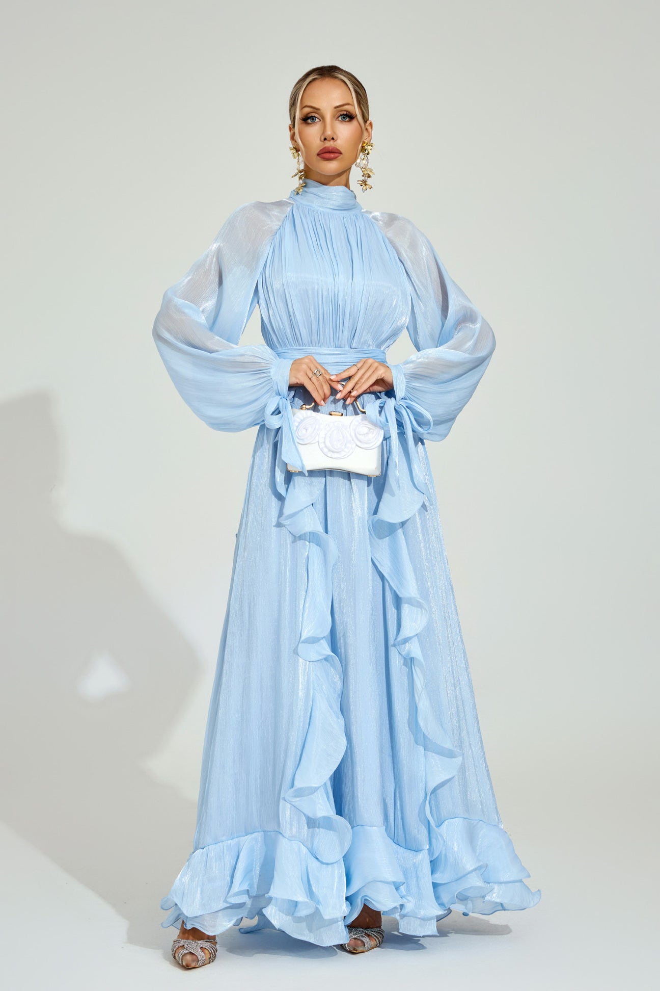 Céleste Ruffle Maxi Dress