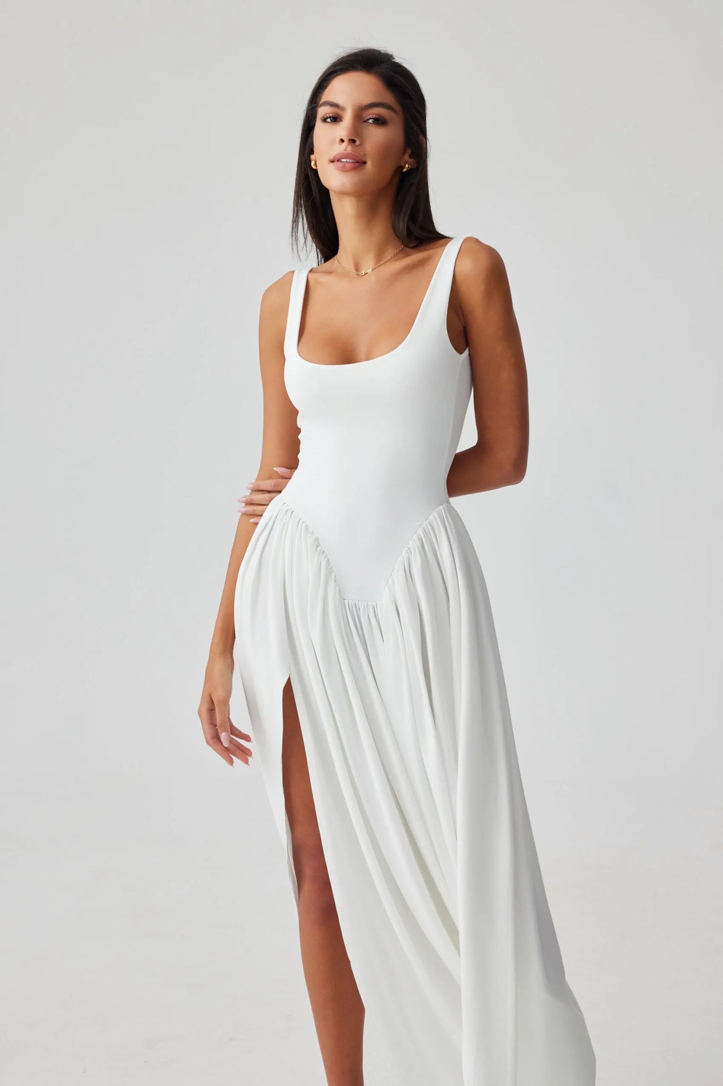 Naya Sculpt Drape Maxi Dress