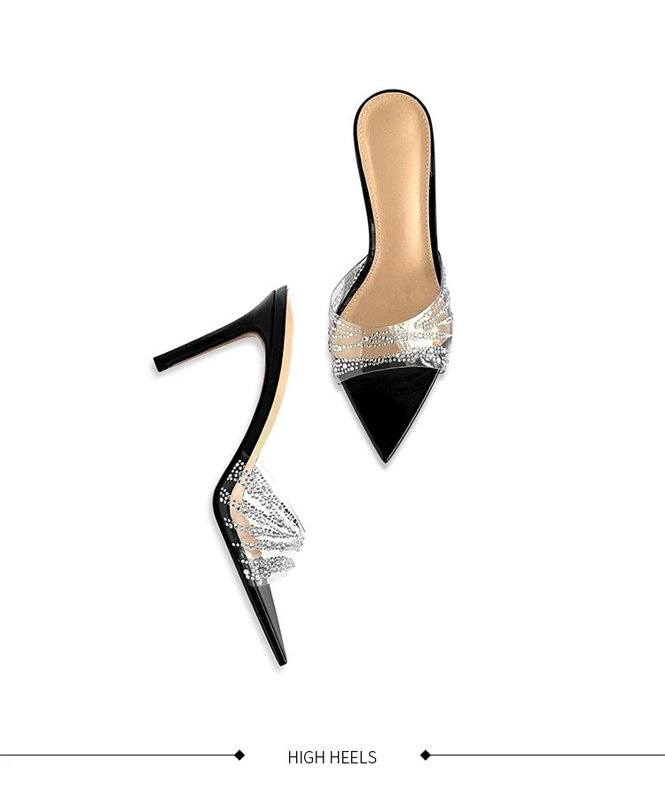 Crystal Whisper PVC Heels