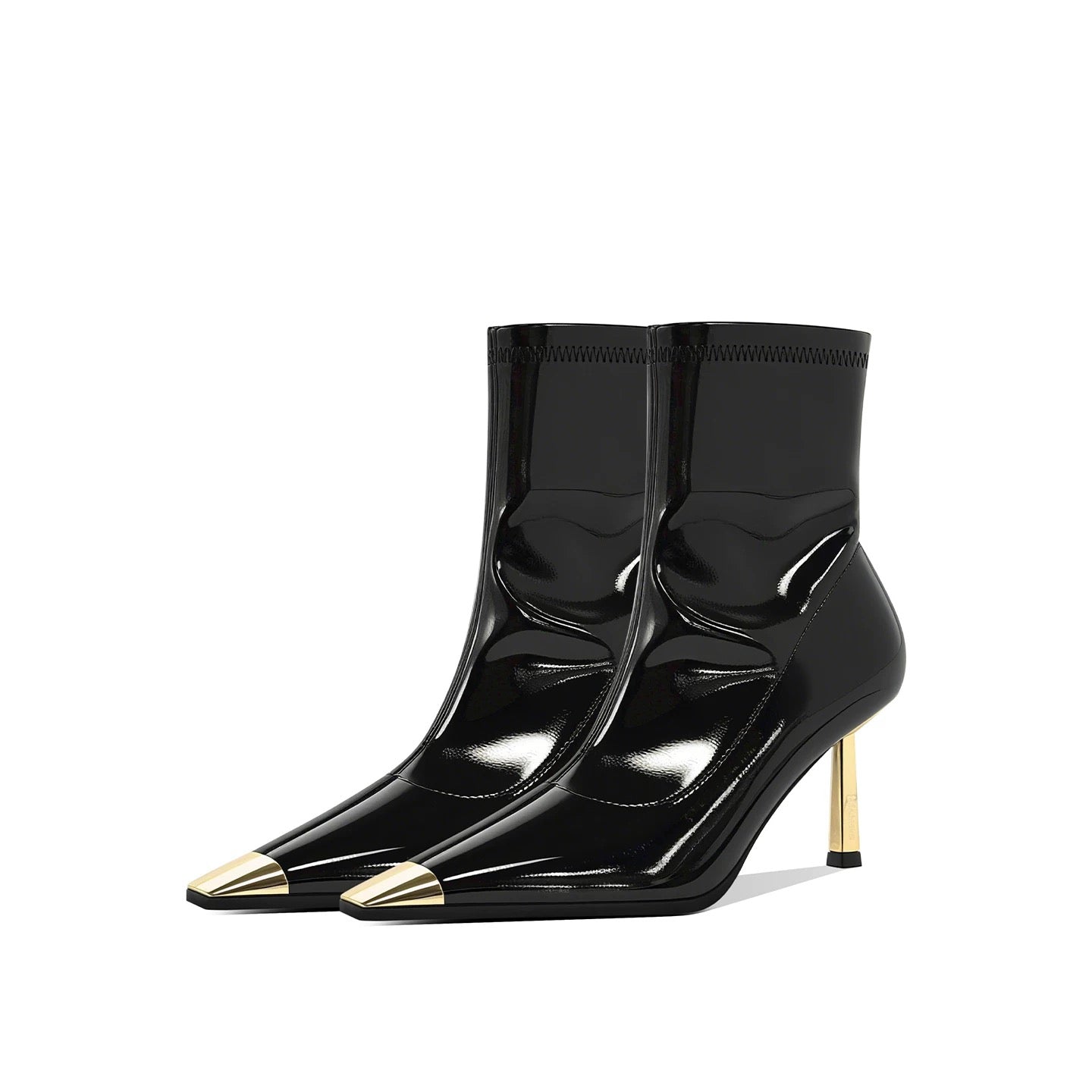 Colette Pointed Patent Boots