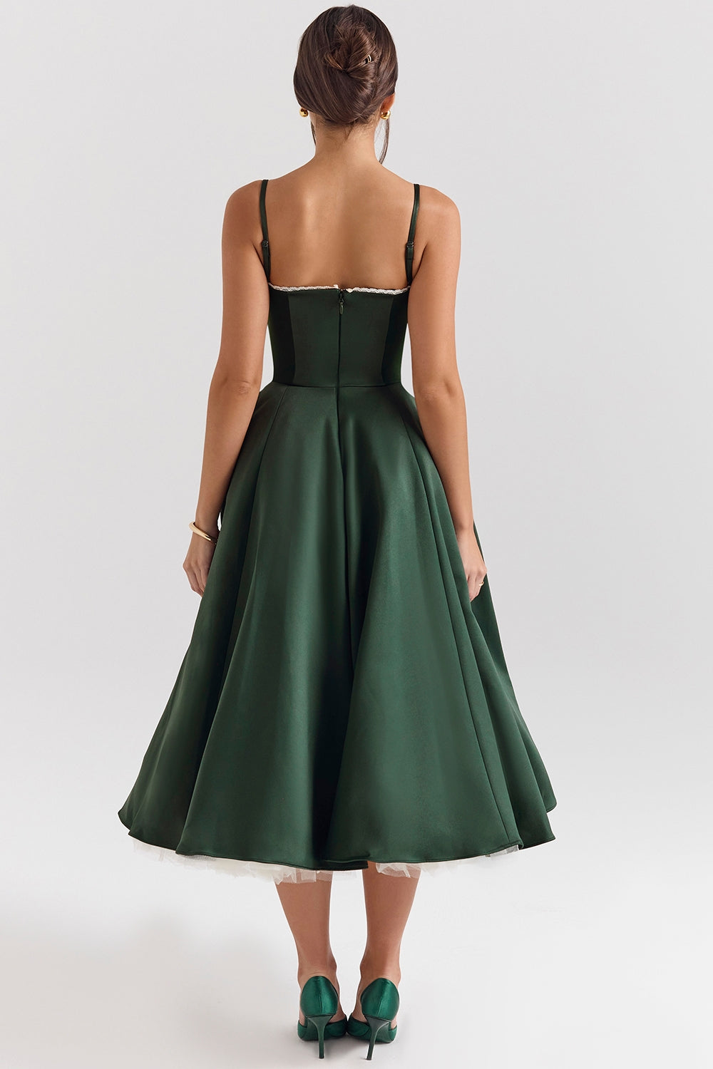 Mademoiselle midi dress- Green