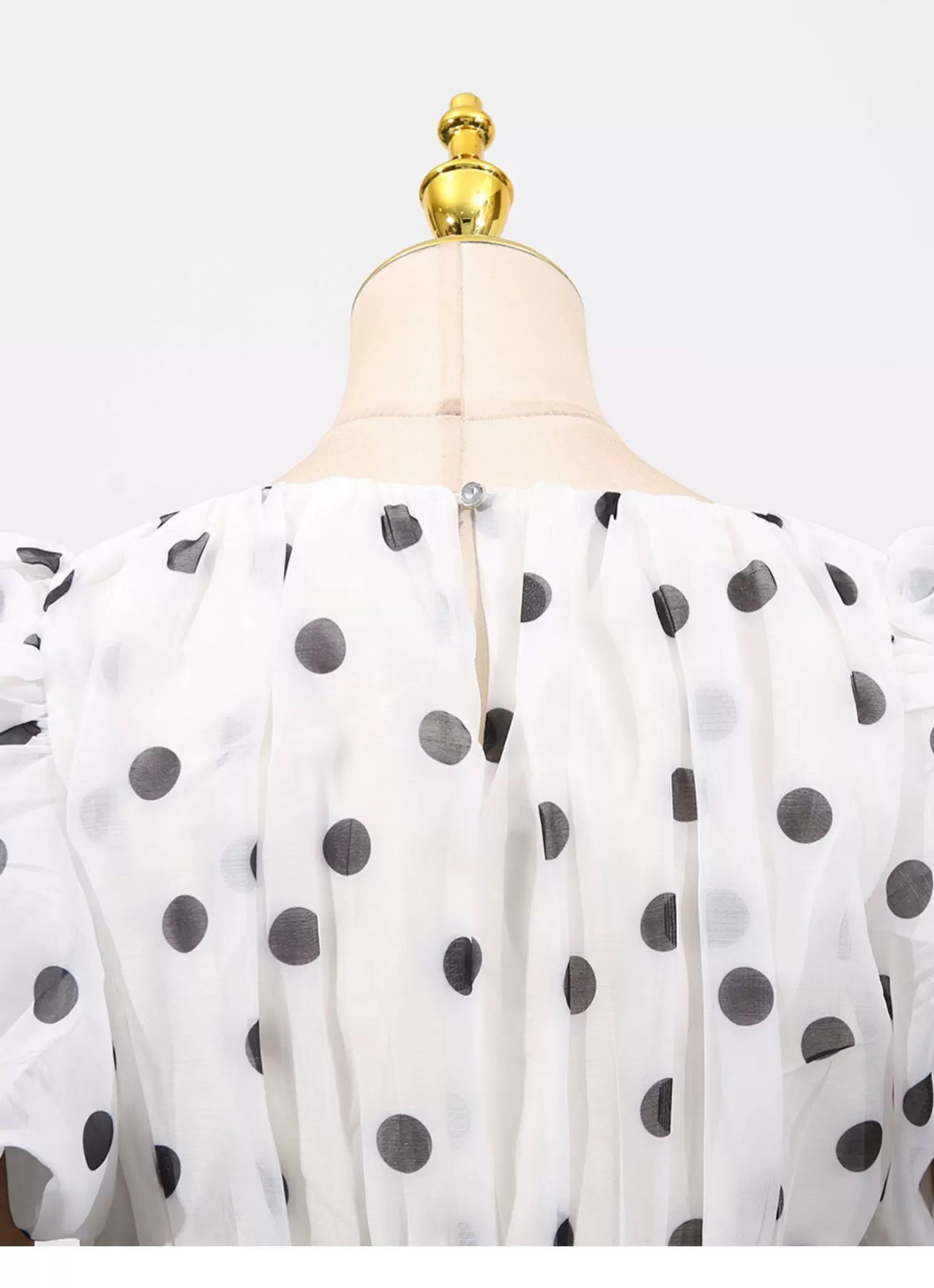 Odette Tiered Dot Dress