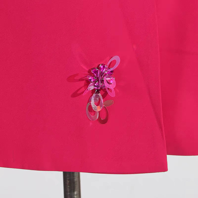 Stella Embellished Cape Dress