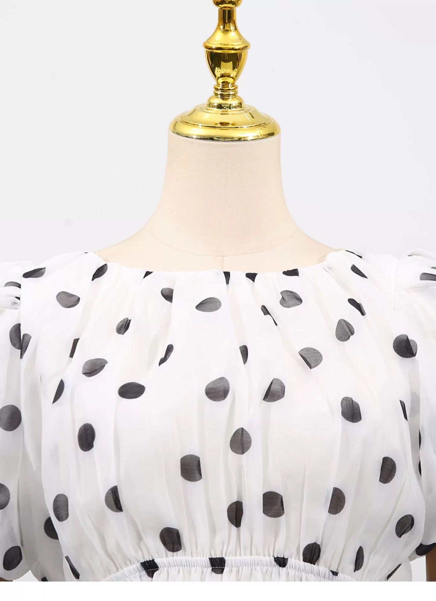 Odette Tiered Dot Dress
