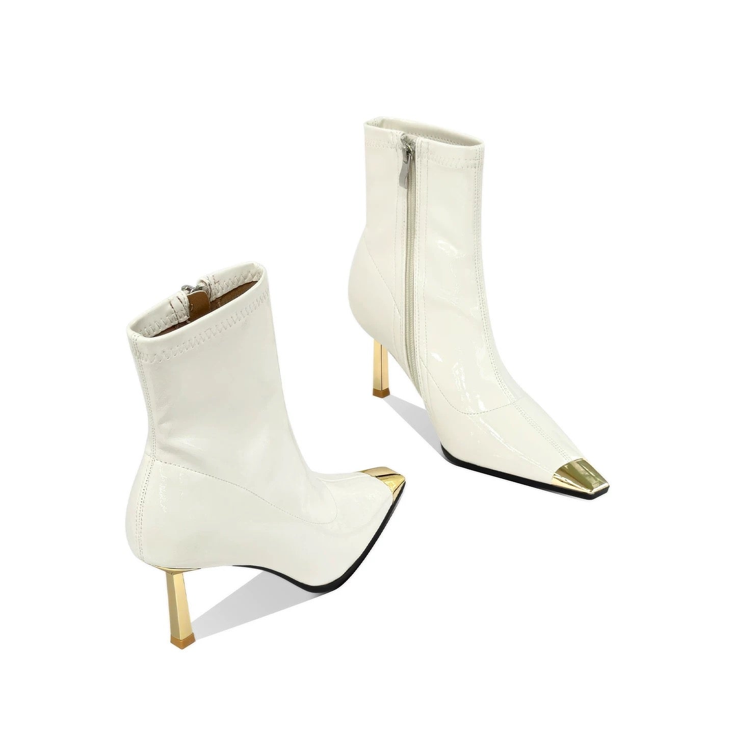 Colette Pointed Patent Boots