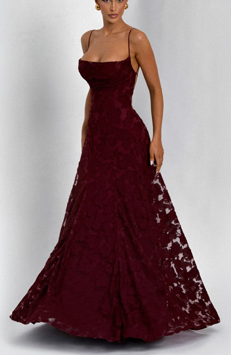 Rosalie Lace Backless Maxi Dress