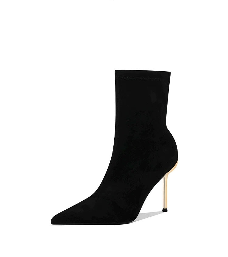 Céleste Gold Heel Boots