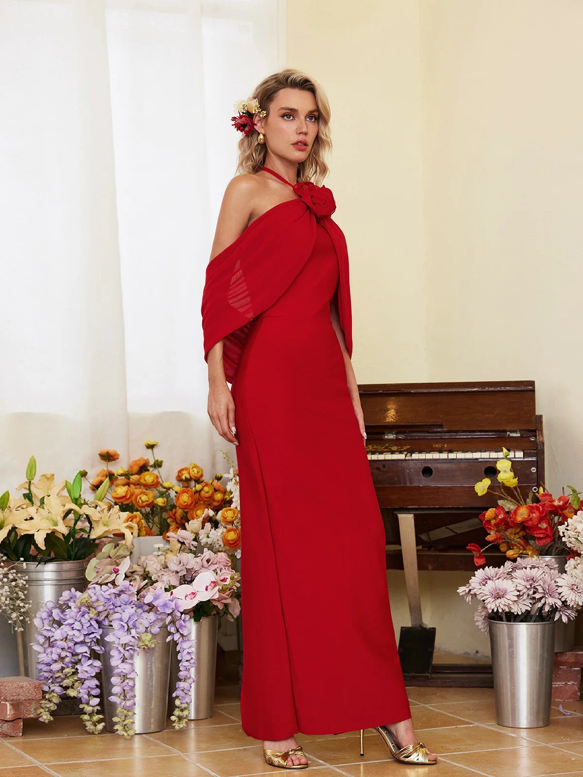 Devi flower maxi dress