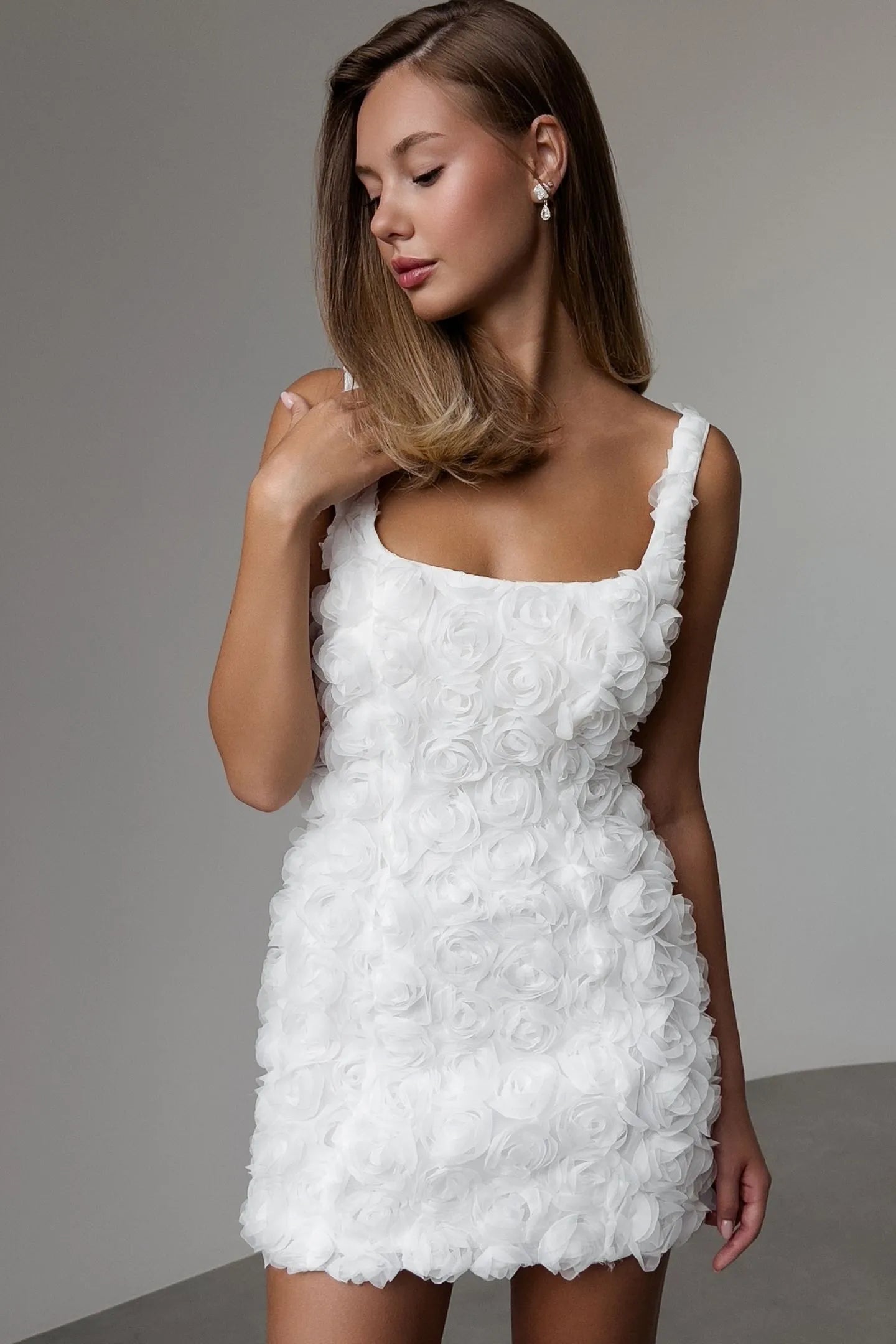 Bloom Rosette Mini Dress